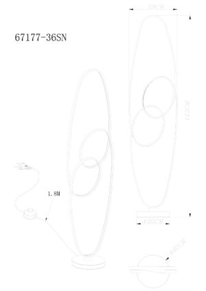 globo-lampedetable-spira-argent-métal-led-67177-36sn-1