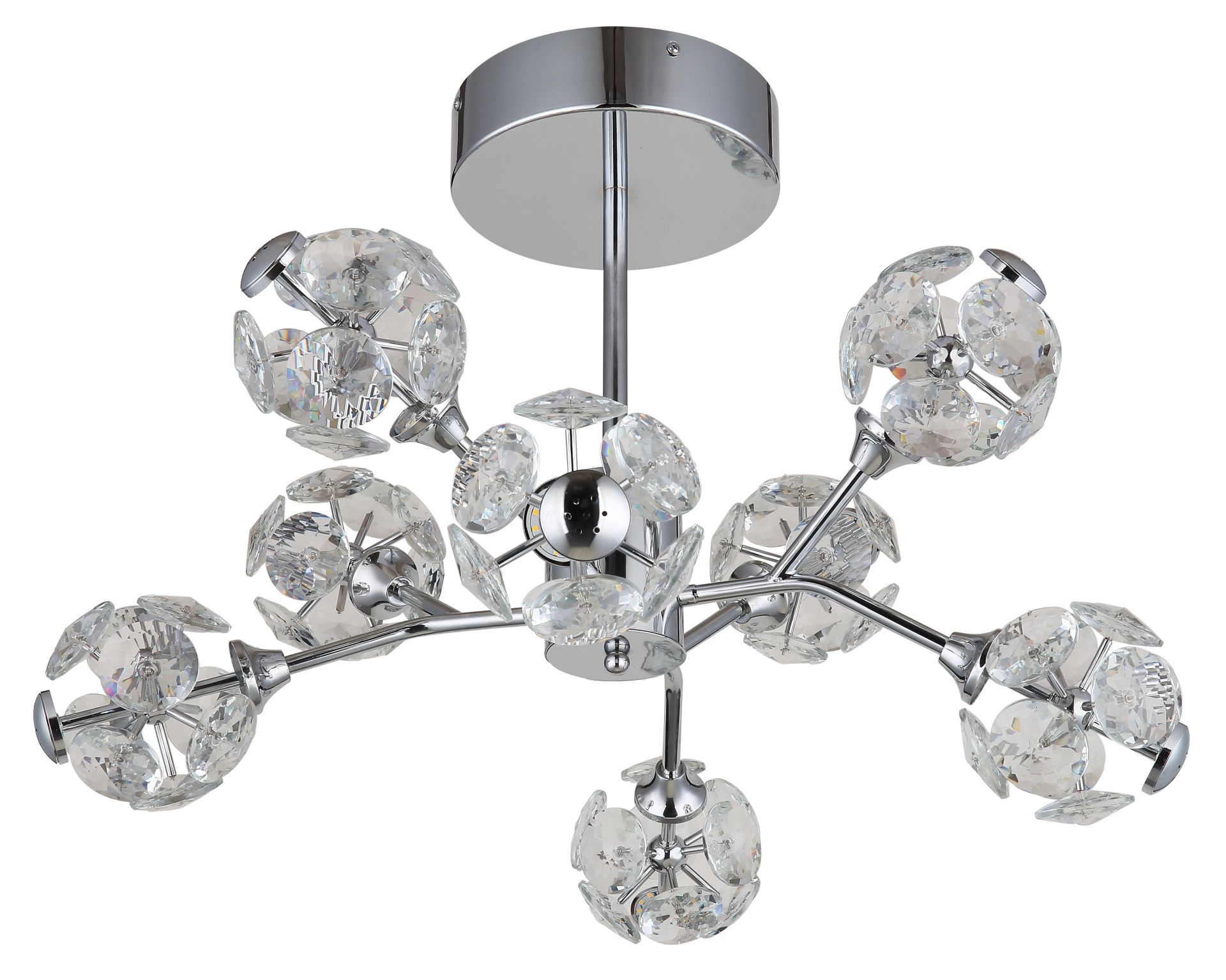 Plafonnier Moderne Chromé - Luminaire Design Occasion