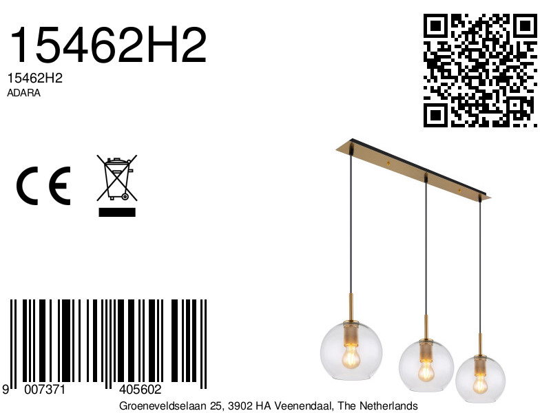 globo-suspension-adara-bronze-verre-grandelampedetableàmanger-e27-15462h2-8a
