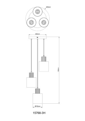 globo-suspension-aleidis-noir-verre-ø30cm-e27-15768-3h-1