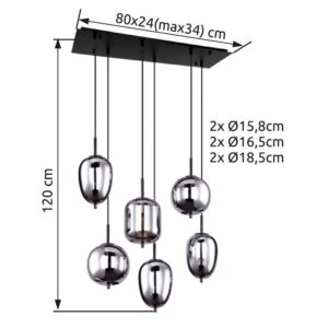 globo-suspension-blacky-noir-verre-grandelampedetableàmanger-e14-15345-6-1