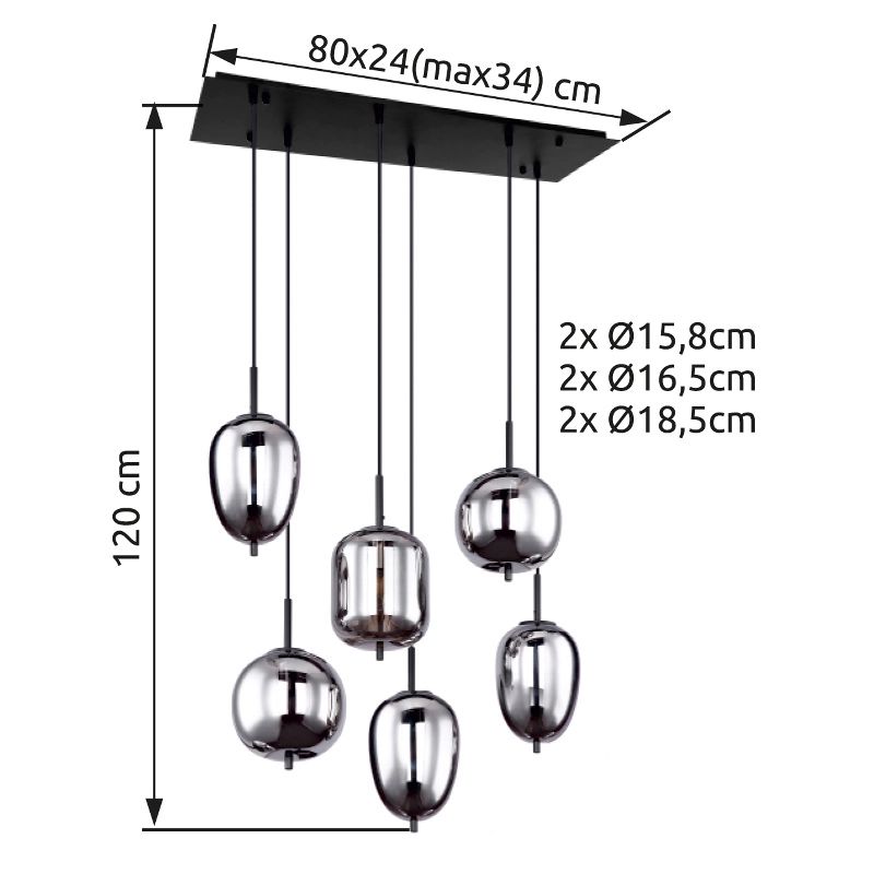 globo-suspension-blacky-noir-verre-grandelampedetableàmanger-e14-15345-6-1