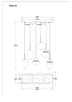 globo-suspension-blacky-noir-verre-grandelampedetableàmanger-e14-15345-6l-1
