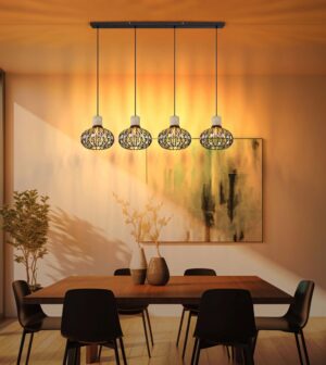 globo-suspension-dorthy-noir-métal-grandelampedetableàmanger-e27-15778-4h-1