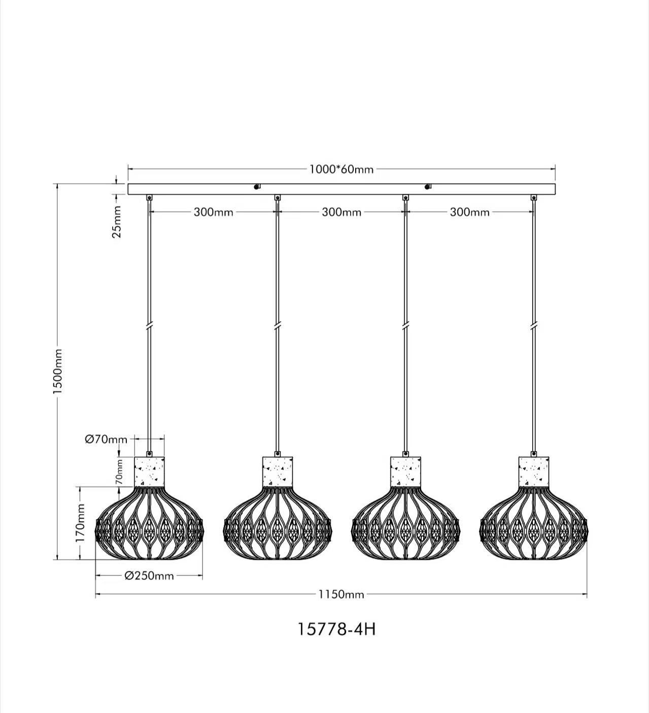 globo-suspension-dorthy-noir-métal-grandelampedetableàmanger-e27-15778-4h-1