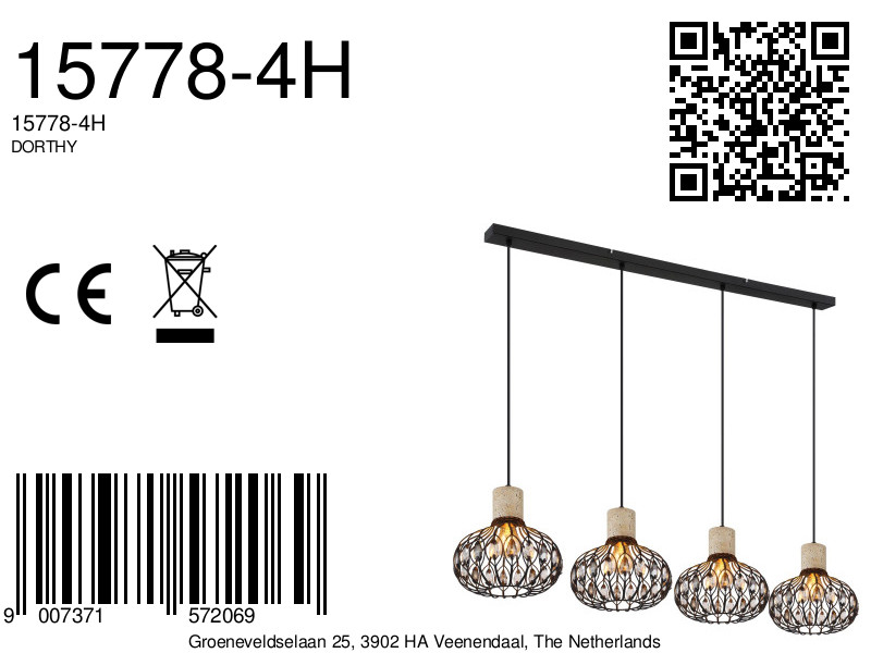 globo-suspension-dorthy-noir-métal-grandelampedetableàmanger-e27-15778-4h-8a