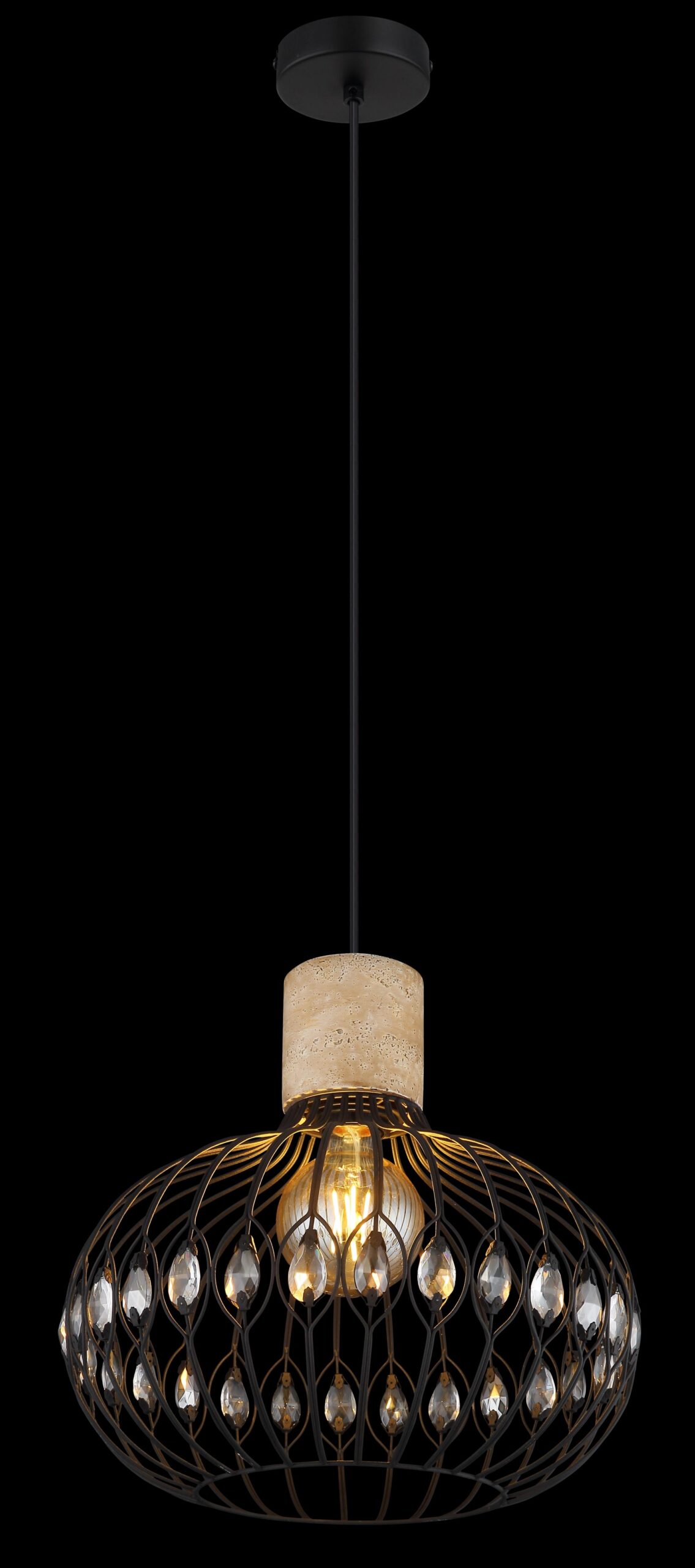 globo-suspension-dorthy-noir-métal-ø38cm-e27-15778h-1