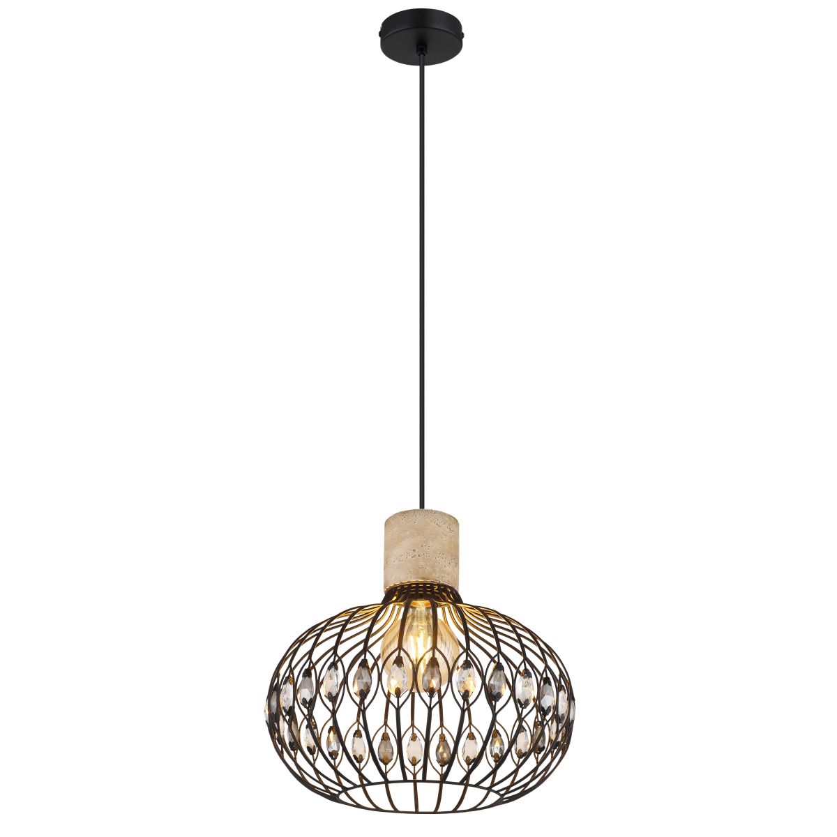 globo-suspension-dorthy-noir-métal-ø38cm-e27-15778h-1