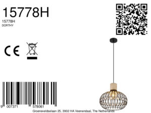 globo-suspension-dorthy-noir-métal-ø38cm-e27-15778h-8a