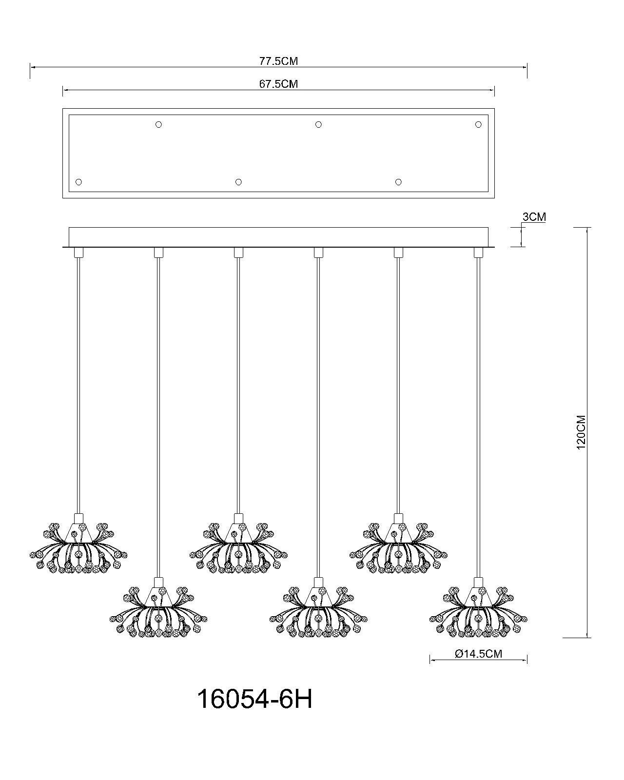 globo-suspension-fiore-ambre-verre-grandelampedetableàmanger-g9-16054-6h-1