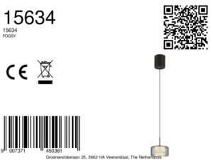 globo-suspension-fogsy-noir-verre-ø15cm-led-15634-8a