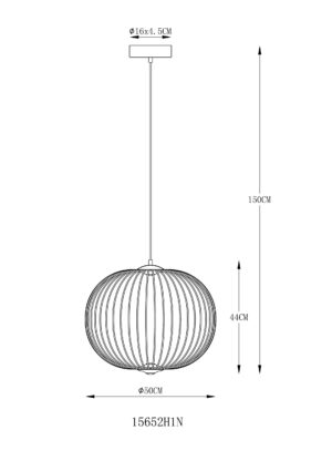 globo-suspension-galway-acier-métal-ø50cm-led-15652h1n-1