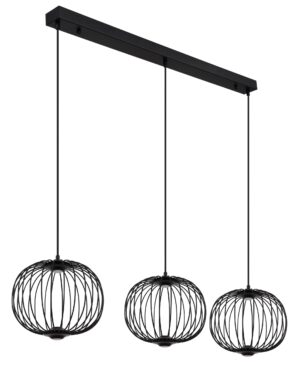 globo-suspension-galway-noir-métal-grandelampedetableàmanger-led-15652-3h-1