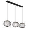 globo-suspension-galway-noir-métal-grandelampedetableàmanger-led-15652-3h-1