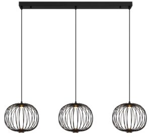 globo-suspension-galway-noir-métal-grandelampedetableàmanger-led-15652-3h-1