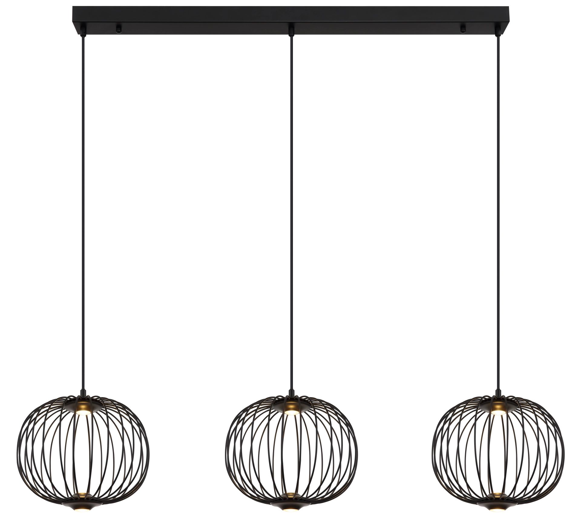 globo-suspension-galway-noir-métal-grandelampedetableàmanger-led-15652-3h-1