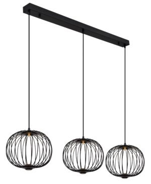 globo-suspension-galway-noir-métal-grandelampedetableàmanger-led-15652-3h-1