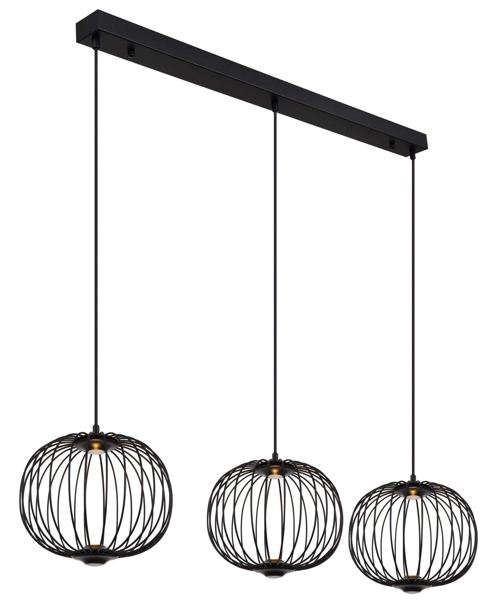 globo-suspension-galway-noir-métal-grandelampedetableàmanger-led-15652-3h-1