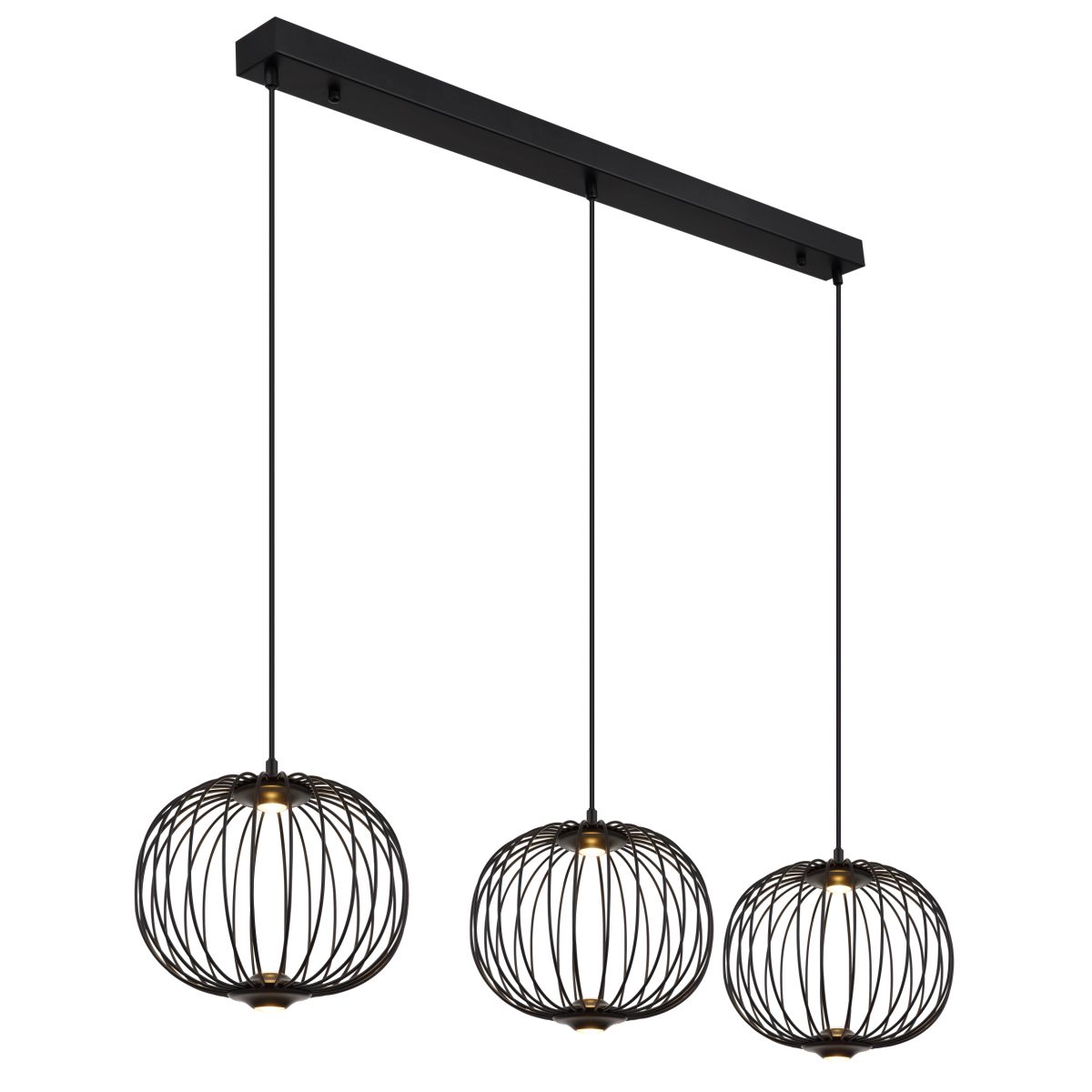 globo-suspension-galway-noir-métal-grandelampedetableàmanger-led-15652-3h-1