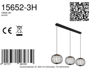 globo-suspension-galway-noir-métal-grandelampedetableàmanger-led-15652-3h-8a