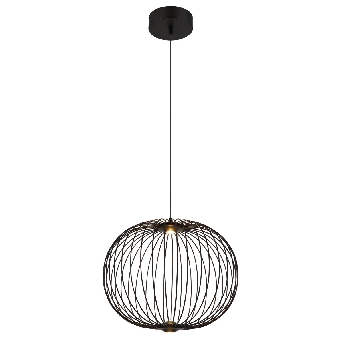 globo-suspension-galway-noir-métal-ø50cm-led-15652h1-1