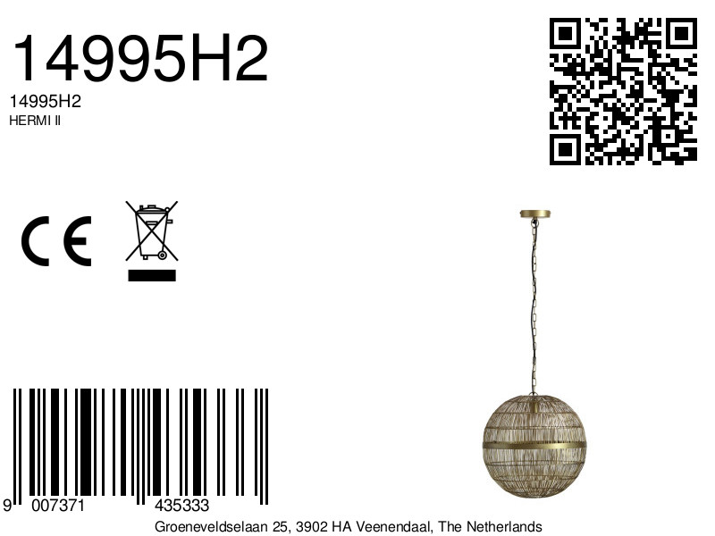 globo-suspension-hermiii-bronze-métal-ø40cm-e27-14995h2-8a