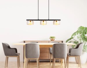 globo-suspension-higgins-noir-verre-grandelampedetableàmanger-led-16055-3hg-1