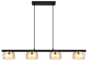 globo-suspension-higgins-noir-verre-grandelampedetableàmanger-led-16055-4hg-1