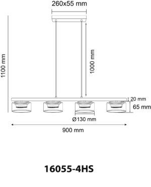 globo-suspension-higgins-noir-verre-grandelampedetableàmanger-led-16055-4hs-1