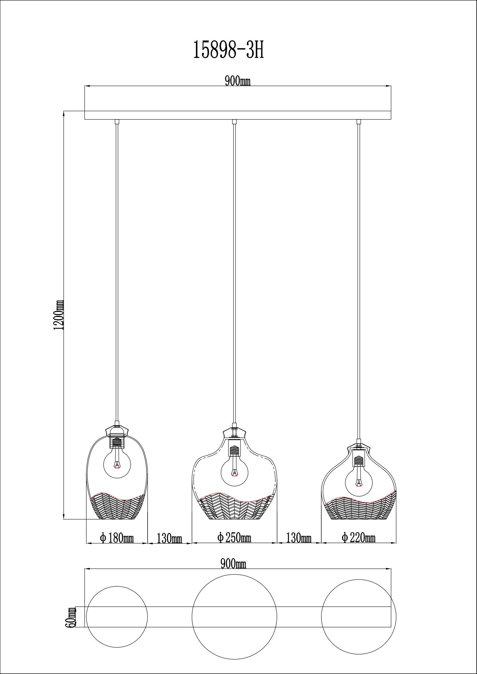 globo-suspension-jessica-multicolore-verre-grandelampedetableàmanger-e27-15898-3h-1