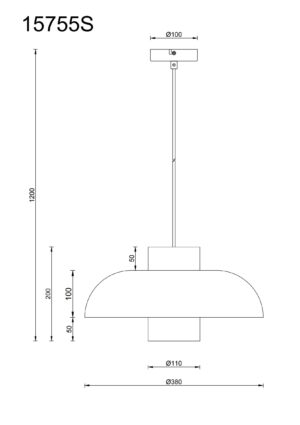 globo-suspension-lowe-noir-métal-ø38cm-e27-15755s-1