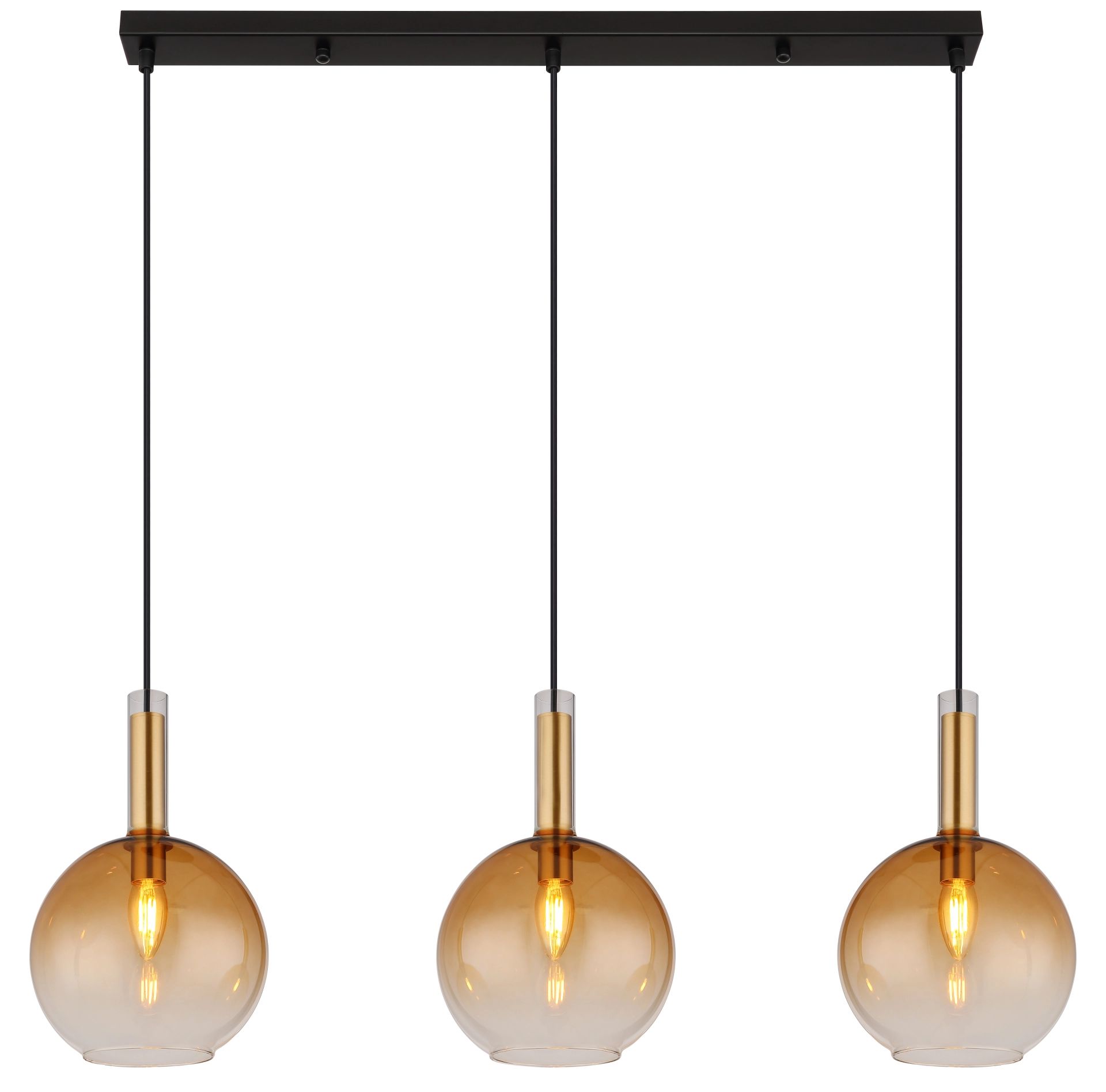 globo-suspension-marinella-ambre-verre-grandelampedetableàmanger-e14-16048-3h-1