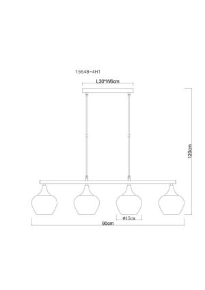 globo-suspension-maxy-noir-verre-grandelampedetableàmanger-e27-15548-4h1-1