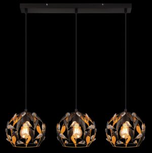 globo-suspension-mika-noir-métal-grandelampedetableàmanger-e27-15759-3h-1