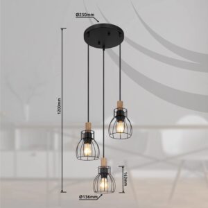 globo-suspension-mina-noir-métal-ø36cm-e27-15326-3h1-1