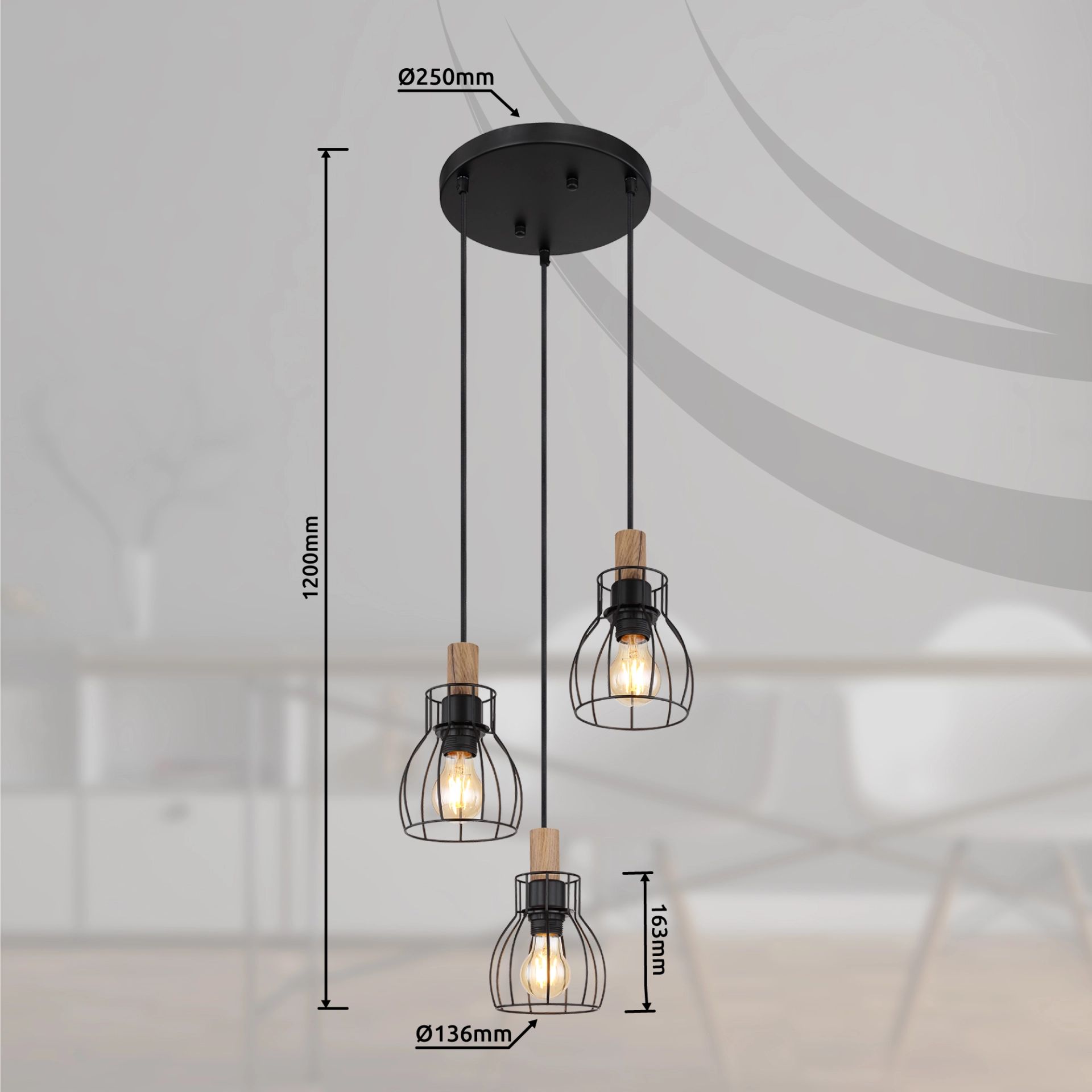 globo-suspension-mina-noir-métal-ø36cm-e27-15326-3h1-1