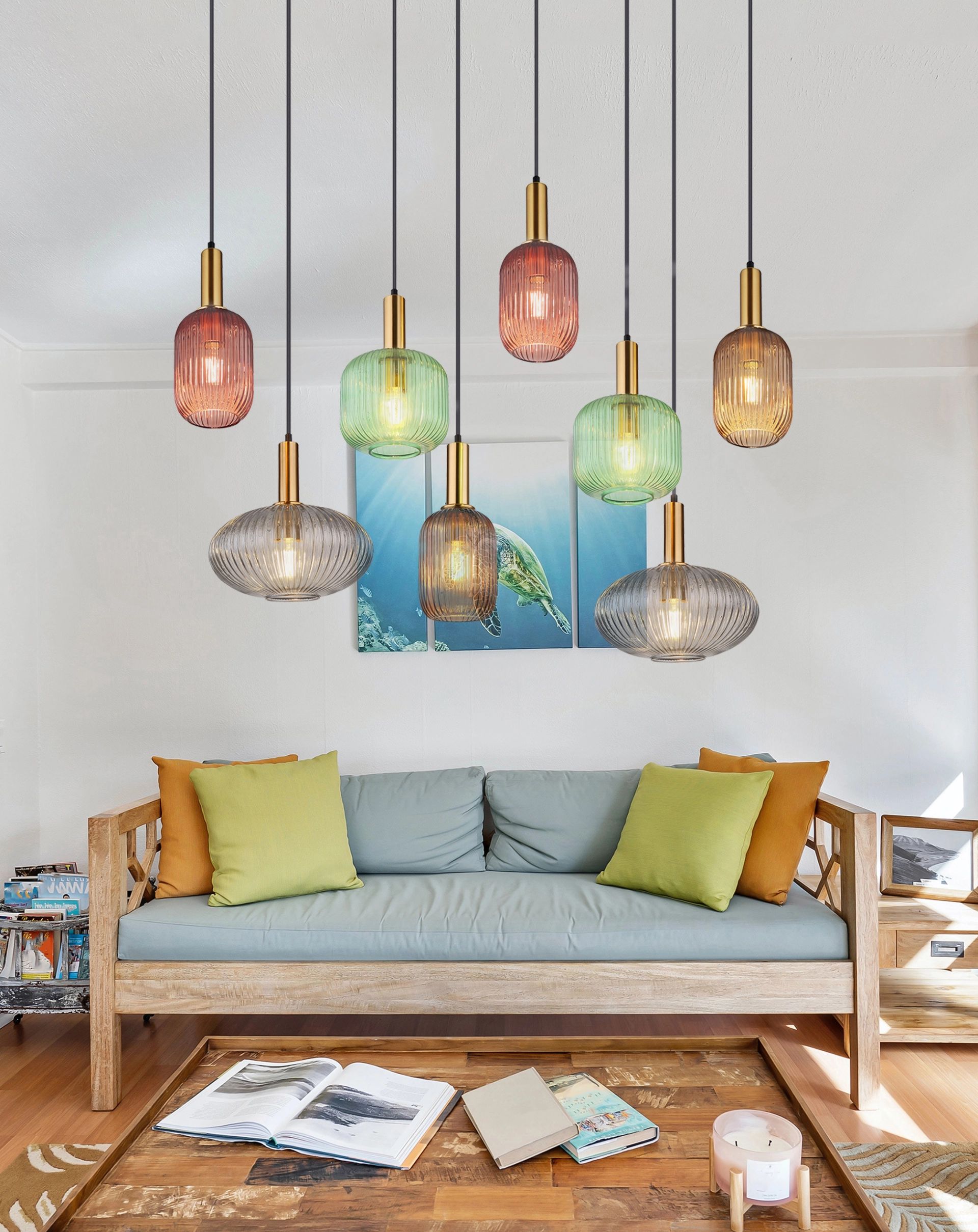 globo-suspension-normy-multicolore-verre-grandelampedetableàmanger-e27-15469-8h-1