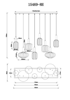 globo-suspension-normy-multicolore-verre-grandelampedetableàmanger-e27-15469-8h-1