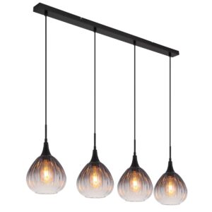 globo-suspension-olsen-noir-verre-grandelampedetableàmanger-e27-15887-4h-1