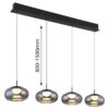 globo-suspension-quintara-noir-verre-grandelampedetableàmanger-led-15744-4h-1