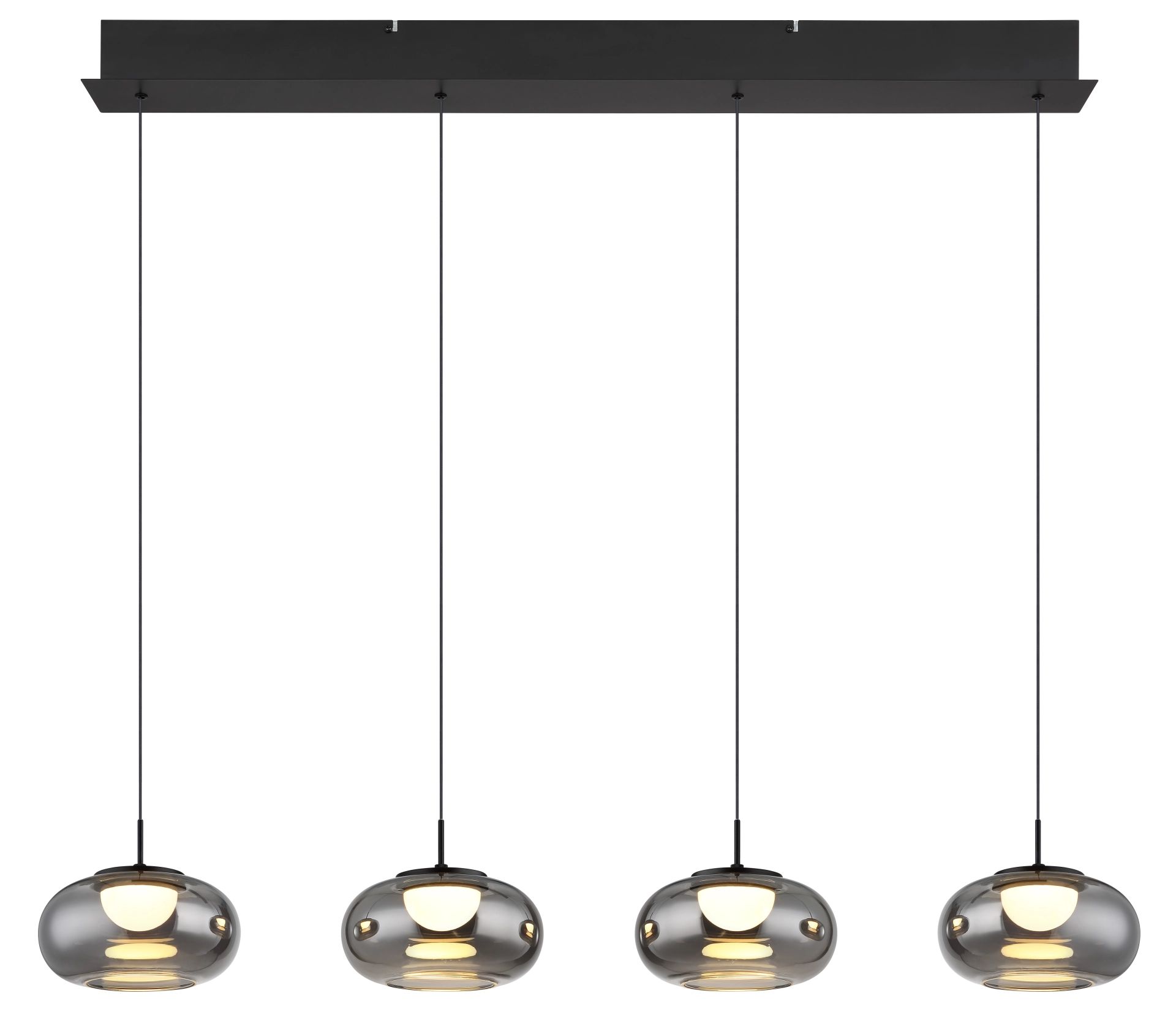 globo-suspension-quintara-noir-verre-grandelampedetableàmanger-led-15744-4h-1