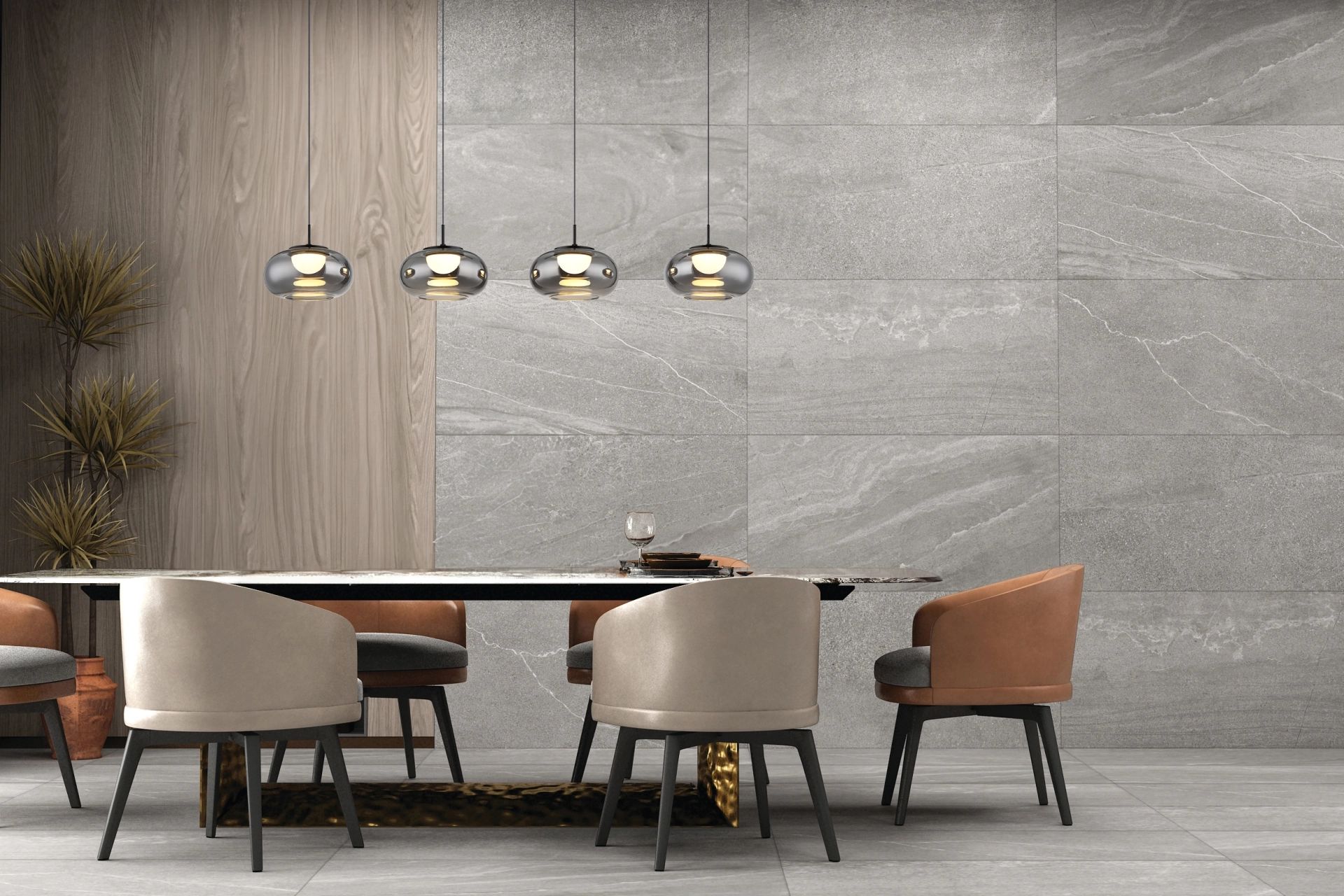 globo-suspension-quintara-noir-verre-grandelampedetableàmanger-led-15744-4h-1