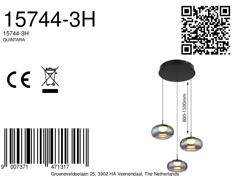 globo-suspension-quintara-noir-verre-ø49cm-led-15744-3h-8a