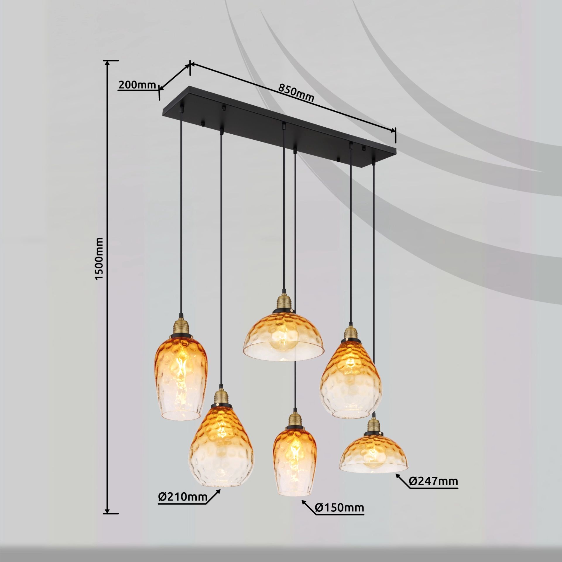 globo-suspension-salvy-ambre-verre-grandelampedetableàmanger-e27-15786-6h-1