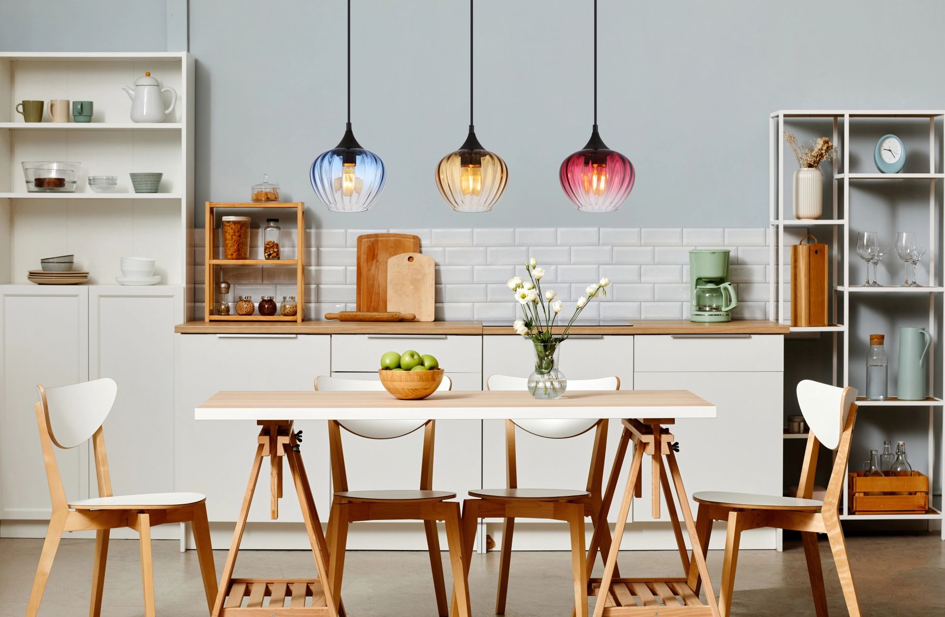 globo-suspension-sander-multicolore-verre-grandelampedetableàmanger-e27-15748-3h-1