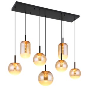 globo-suspension-severin-ambre-verre-grandelampedetableàmanger-led-16057-7h-1