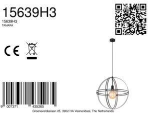 globo-suspension-tamara-noir-métal-ø50cm-e27-15639h3-8a