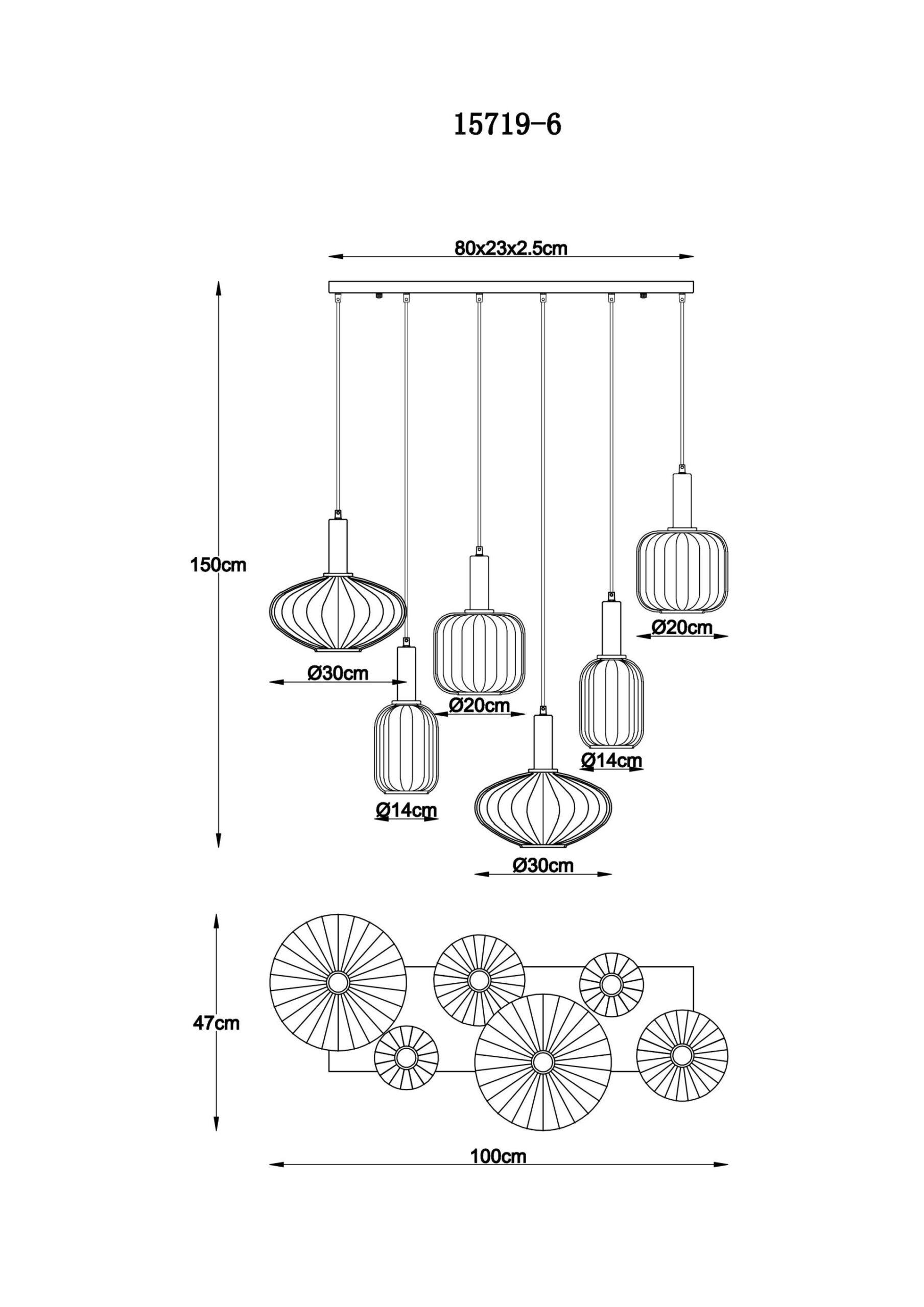 globo-suspension-valletta-multicolore-verre-grandelampedetableàmanger-e27-15719-6-1