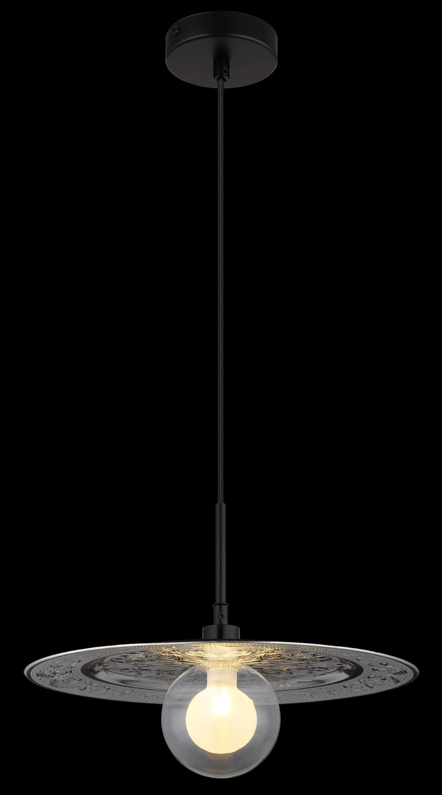 lampeàsuspensionclassiquemoderneenverrenoirmatriga-1