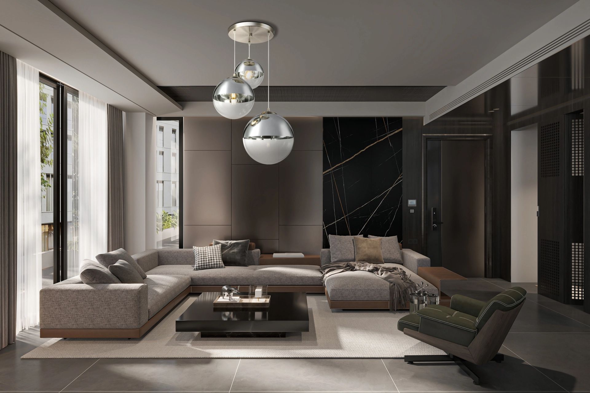 lampesuspenduemoderneavecélégantessphèresenverrevarus-1